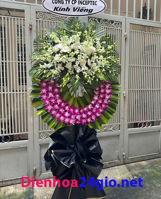 Lẵng hoa chia buồn