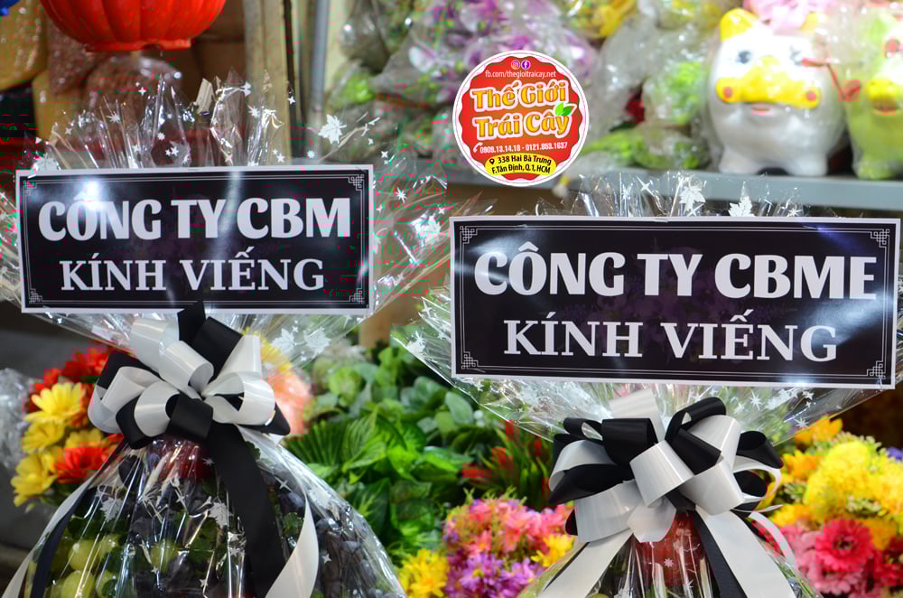 Giỏ trái cây đi đám tang