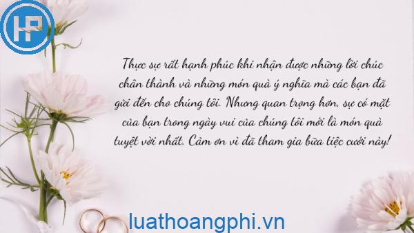 Lời cảm ơn sau đám tang