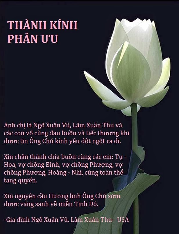 Lời cảm ơn sau đám tang
