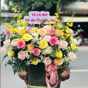 lẵng hoa chúc mừng khai trương